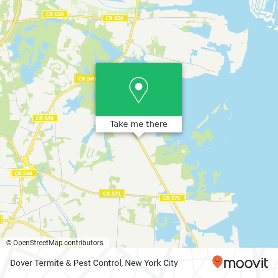 Mapa de Dover Termite & Pest Control