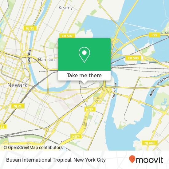 Mapa de Busari International Tropical