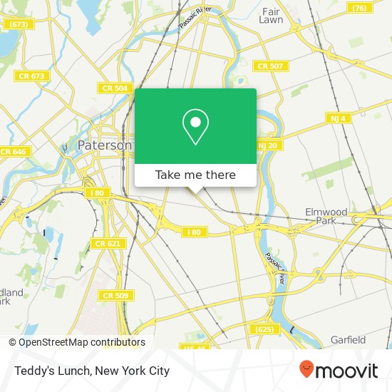 Teddy's Lunch map