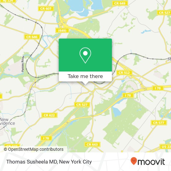 Thomas Susheela MD map