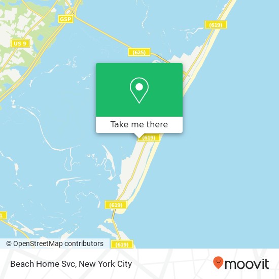 Beach Home Svc map