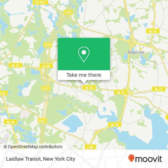 Mapa de Laidlaw Transit