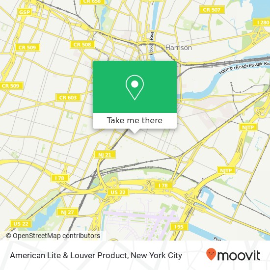 Mapa de American Lite & Louver Product