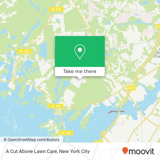 A Cut Above Lawn Care map