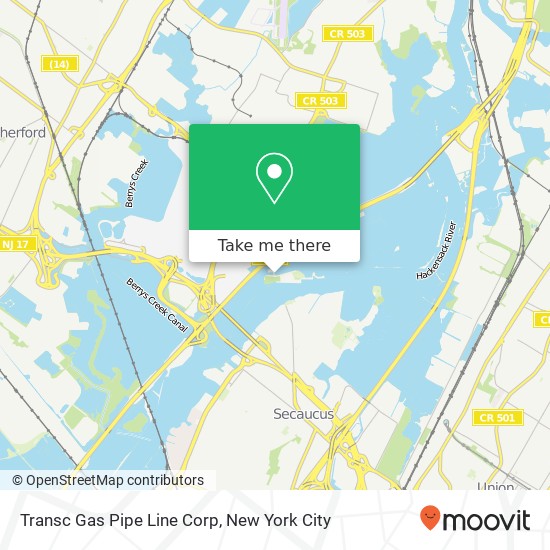 Transc Gas Pipe Line Corp map