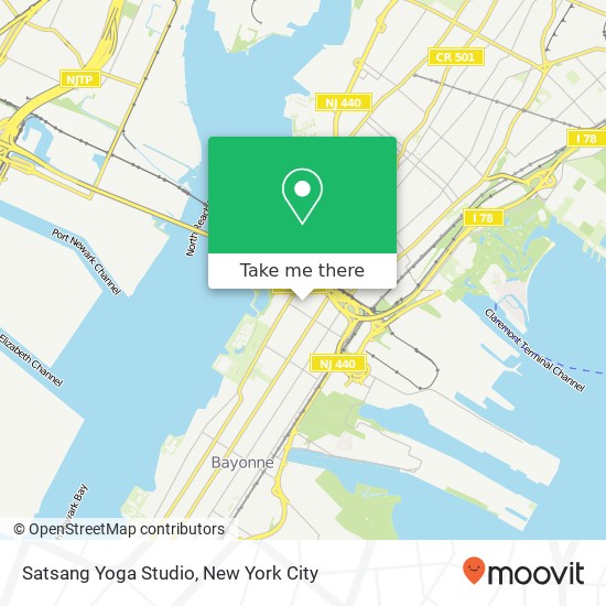 Mapa de Satsang Yoga Studio