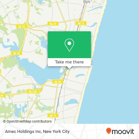 Amec Holdings Inc map