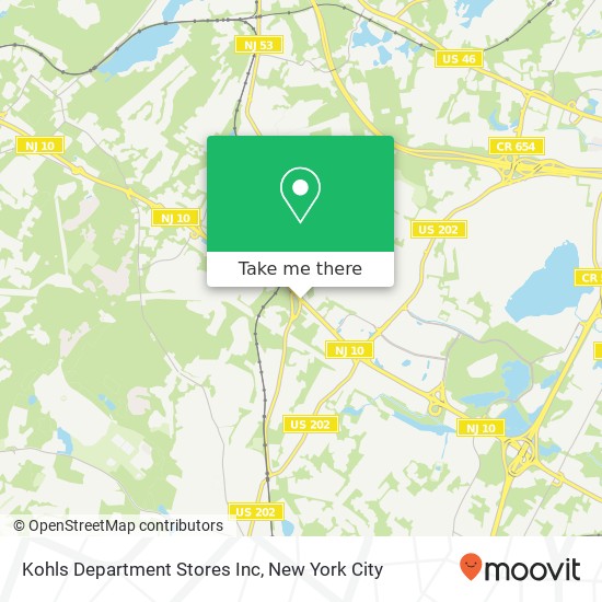 Kohls Department Stores Inc map