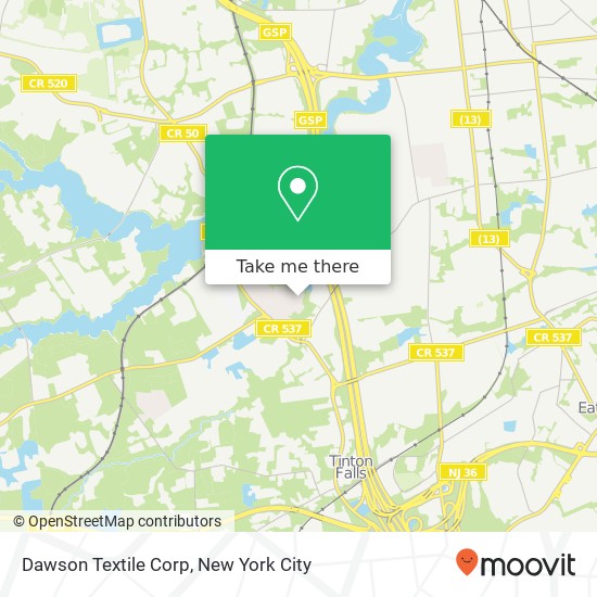Dawson Textile Corp map