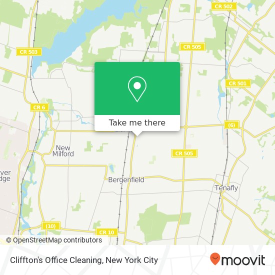 Cliffton's Office Cleaning map