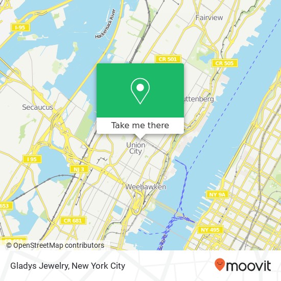 Gladys Jewelry map