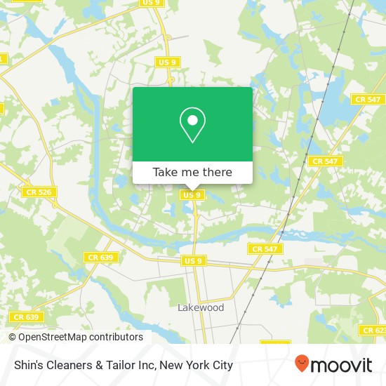 Shin's Cleaners & Tailor Inc map