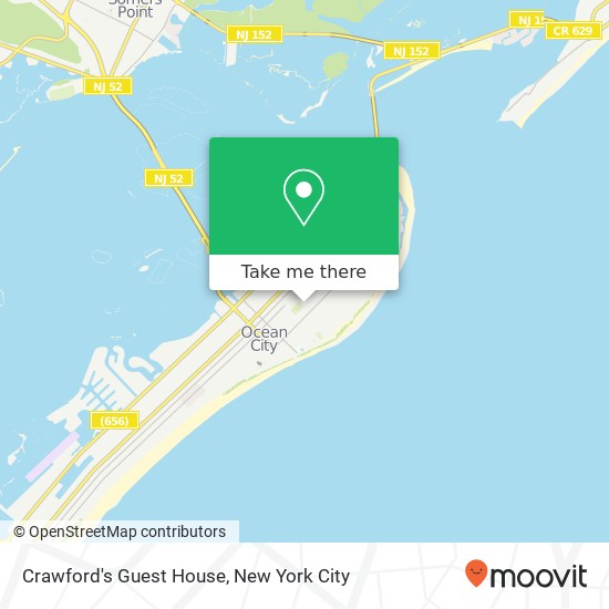 Crawford's Guest House map