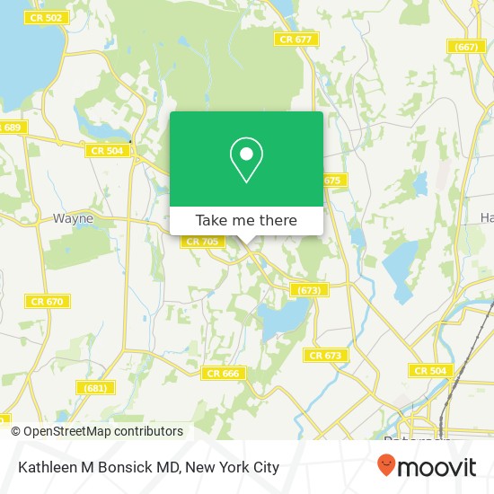 Kathleen M Bonsick MD map