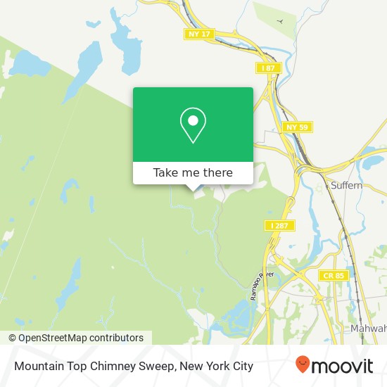 Mountain Top Chimney Sweep map