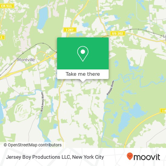 Mapa de Jersey Boy Productions LLC