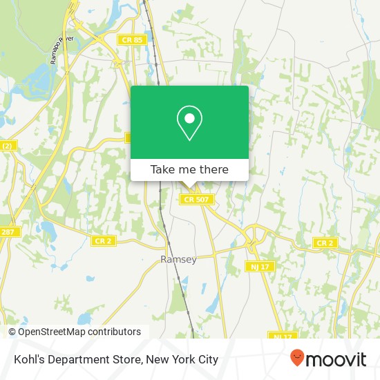 Mapa de Kohl's Department Store