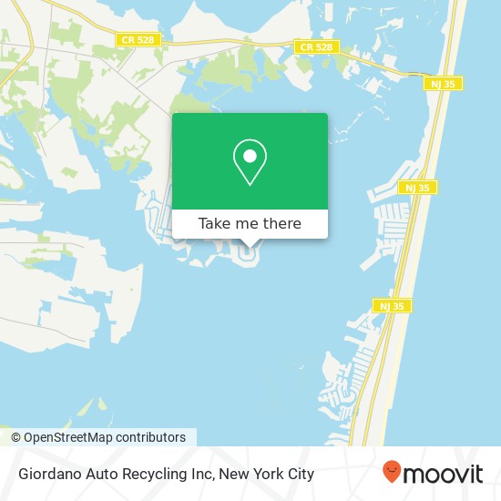 Mapa de Giordano Auto Recycling Inc