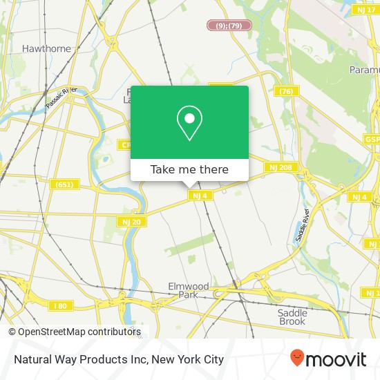 Natural Way Products Inc map