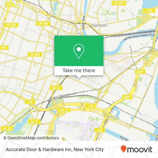 Mapa de Accurate Door & Hardware Inc