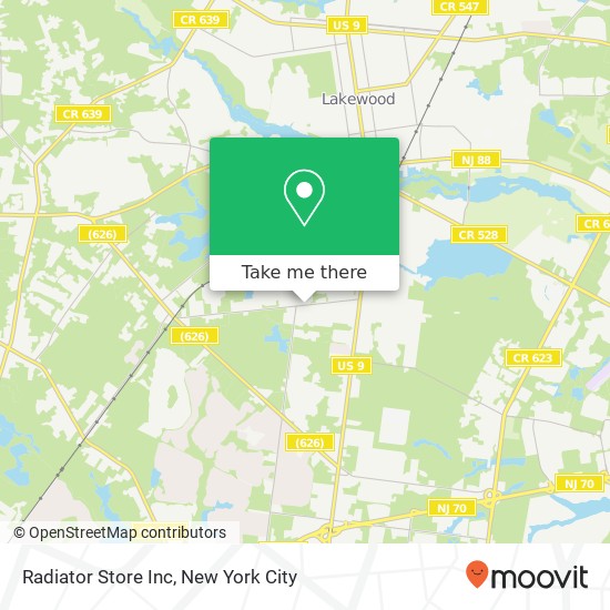 Radiator Store Inc map