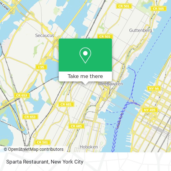 Mapa de Sparta Restaurant