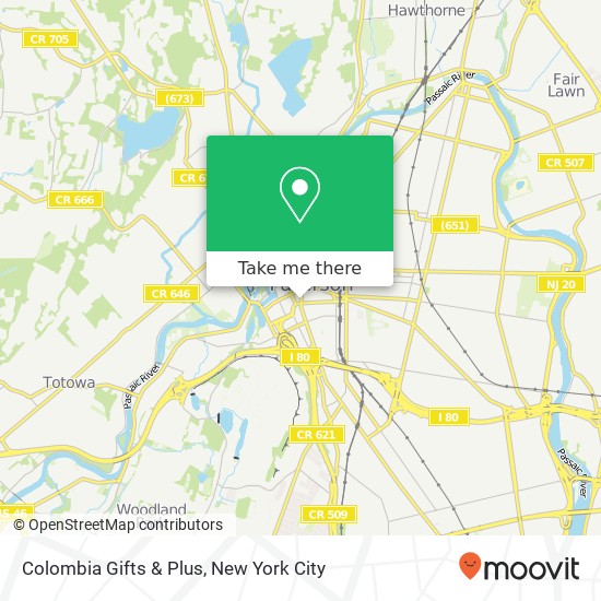 Colombia Gifts & Plus map