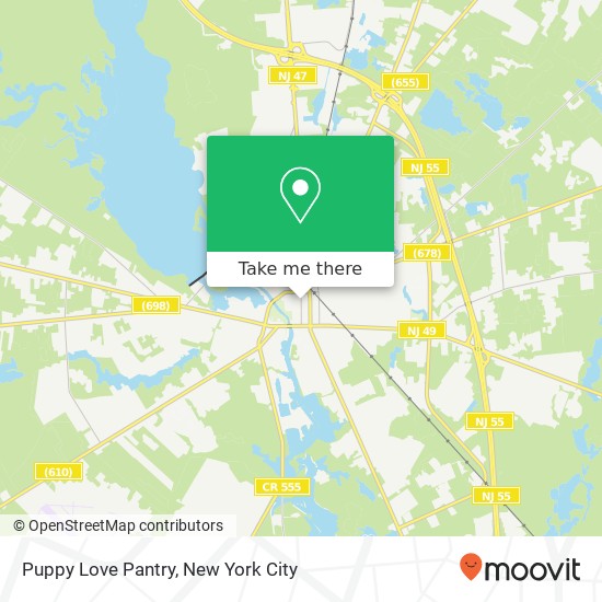 Mapa de Puppy Love Pantry