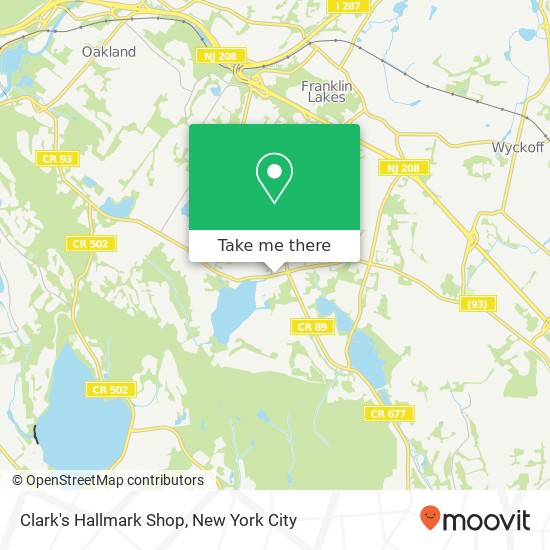 Mapa de Clark's Hallmark Shop