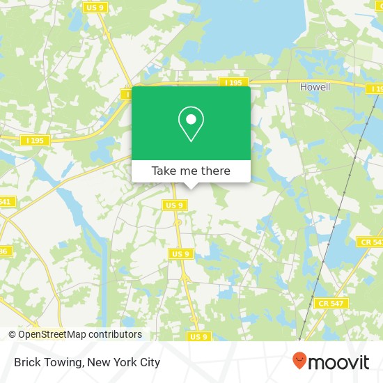 Mapa de Brick Towing