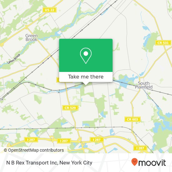 Mapa de N B Rex Transport Inc