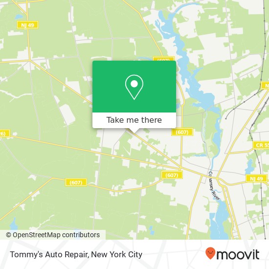 Mapa de Tommy's Auto Repair