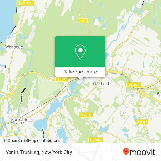 Mapa de Yanks Trucking