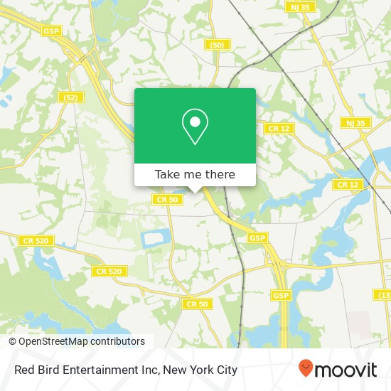 Red Bird Entertainment Inc map