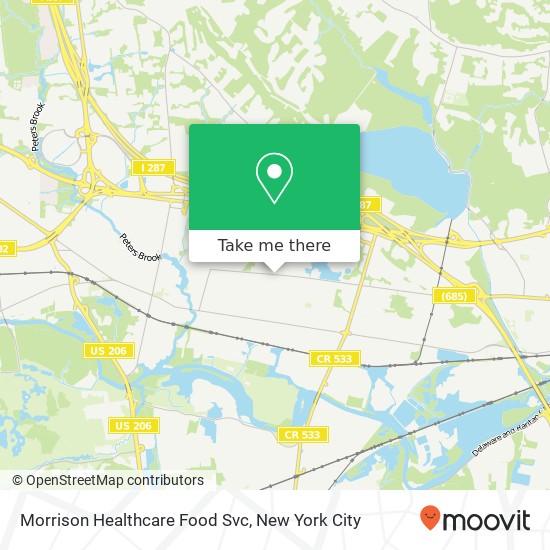 Mapa de Morrison Healthcare Food Svc