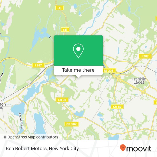 Ben Robert Motors map