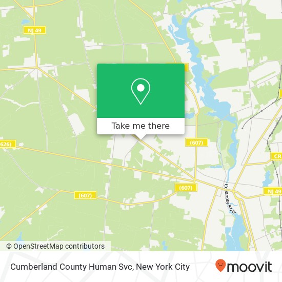 Mapa de Cumberland County Human Svc
