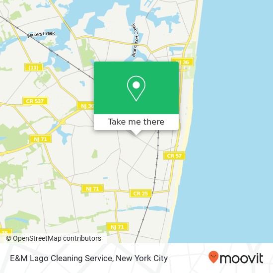 Mapa de E&M Lago Cleaning Service