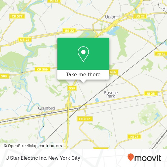 J Star Electric Inc map