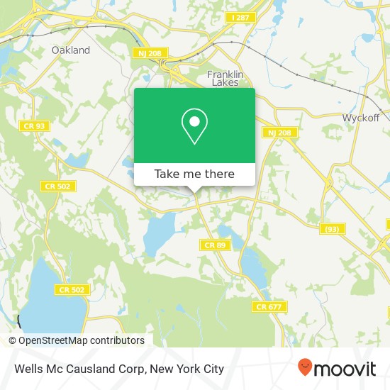 Mapa de Wells Mc Causland Corp