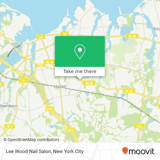 Mapa de Lee Wood Nail Salon