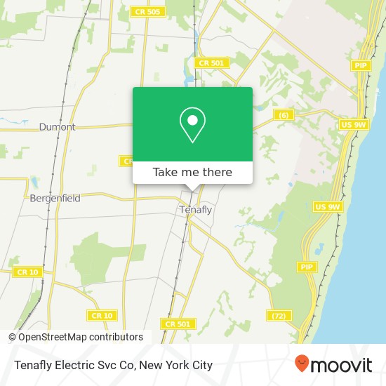 Tenafly Electric Svc Co map