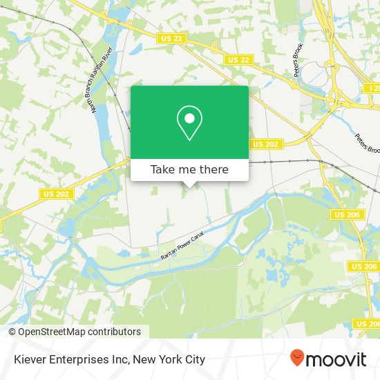 Kiever Enterprises Inc map