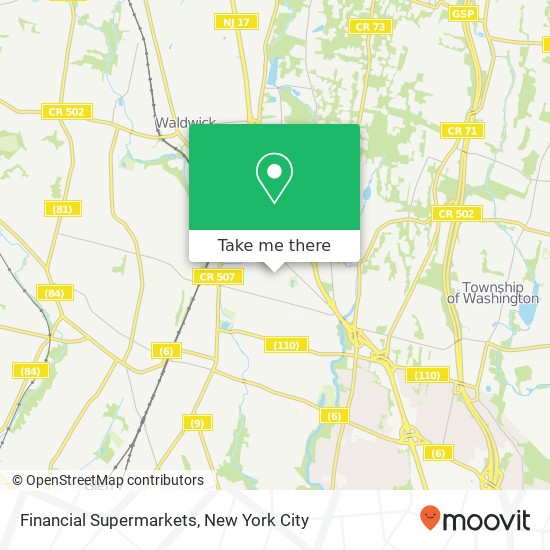 Financial Supermarkets map