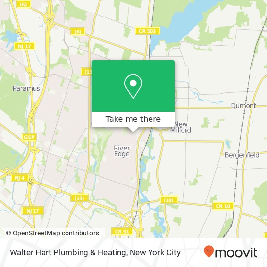 Walter Hart Plumbing & Heating map