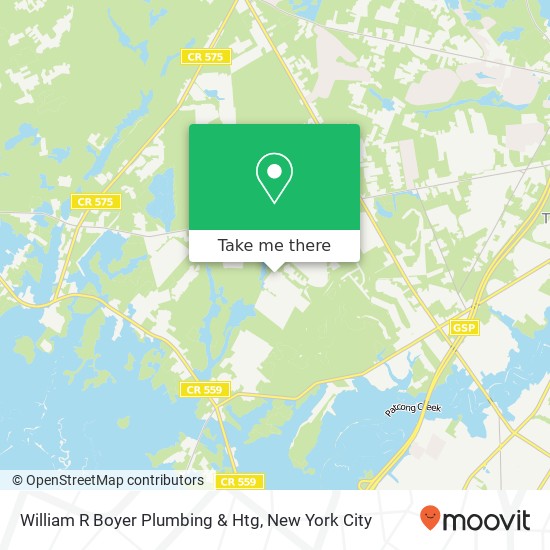 William R Boyer Plumbing & Htg map