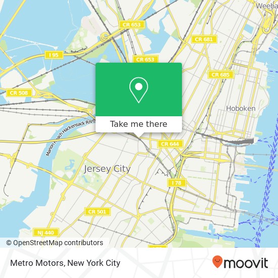 Metro Motors map