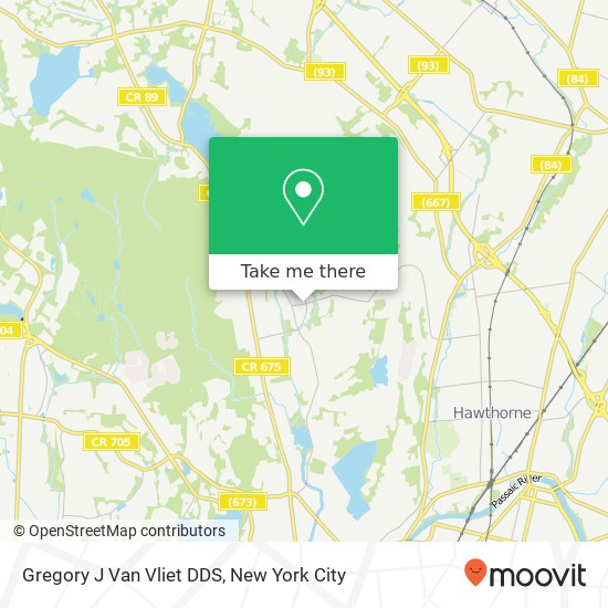 Gregory J Van Vliet DDS map