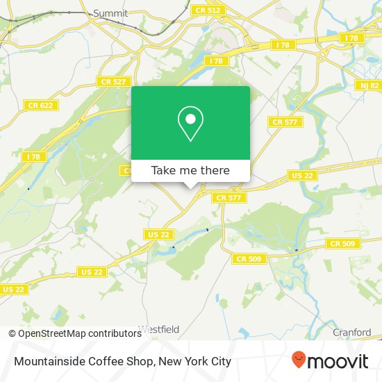 Mountainside Coffee Shop map