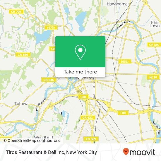Mapa de Tiros Restaurant & Deli Inc